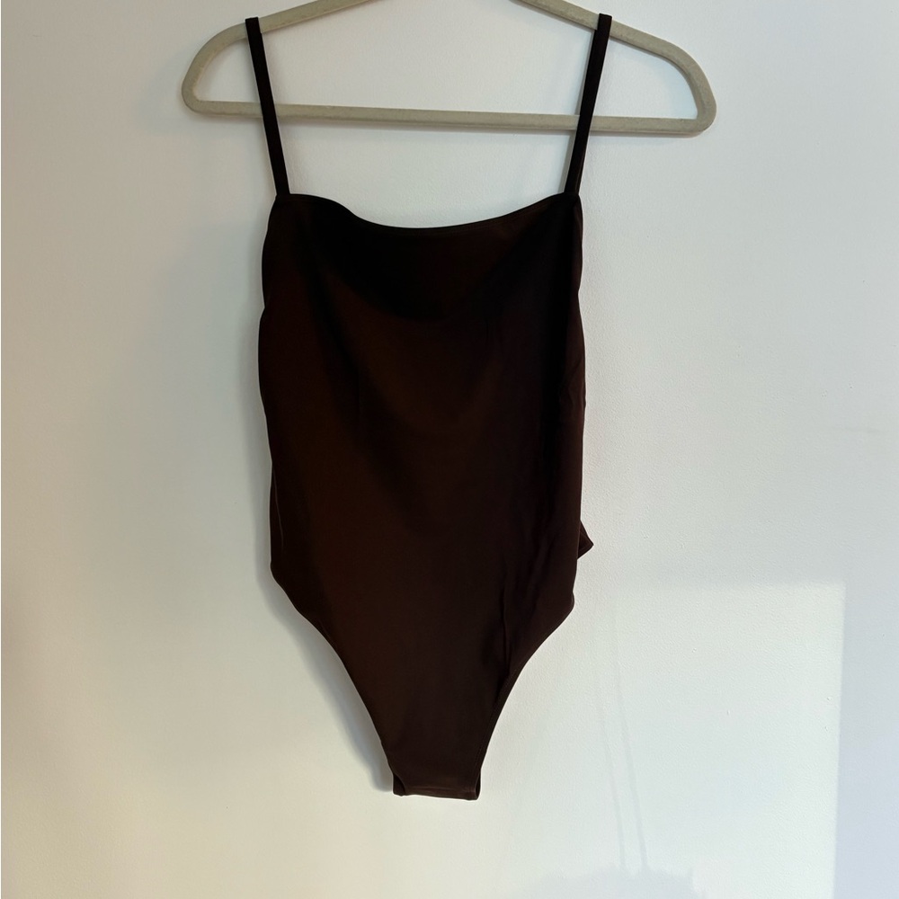Lido Brown Tre Swimsuit Sz M